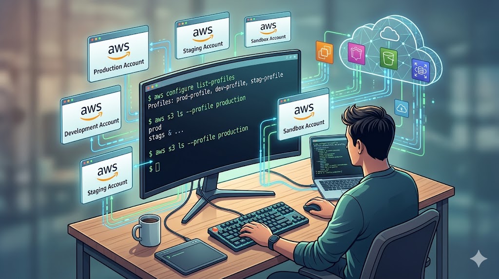 AWS CLI: Hướng dẫn cấu hình & chuyển đổi nhiều tài khoản