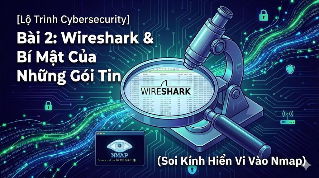 [Lộ Trình Cybersecurity] Bài 2: Wireshark & Bí Mật Của Những Gói Tin (Soi Kính Hiển Vi Vào Nmap)
