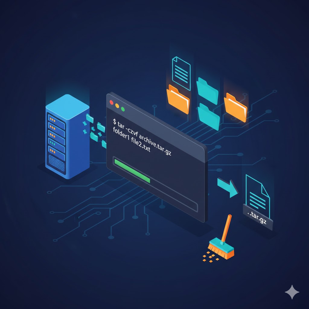 Hướng dẫn nén file thư mục trên Linux
