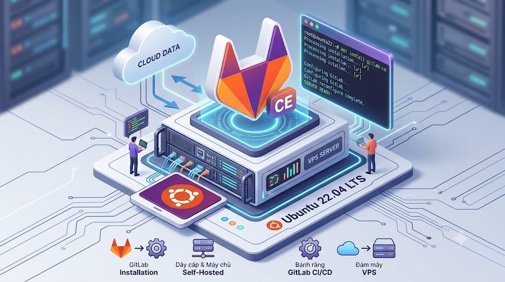 Hướng dẫn cài đặt GitLab CE trên Ubuntu 22.04 LTS VPS