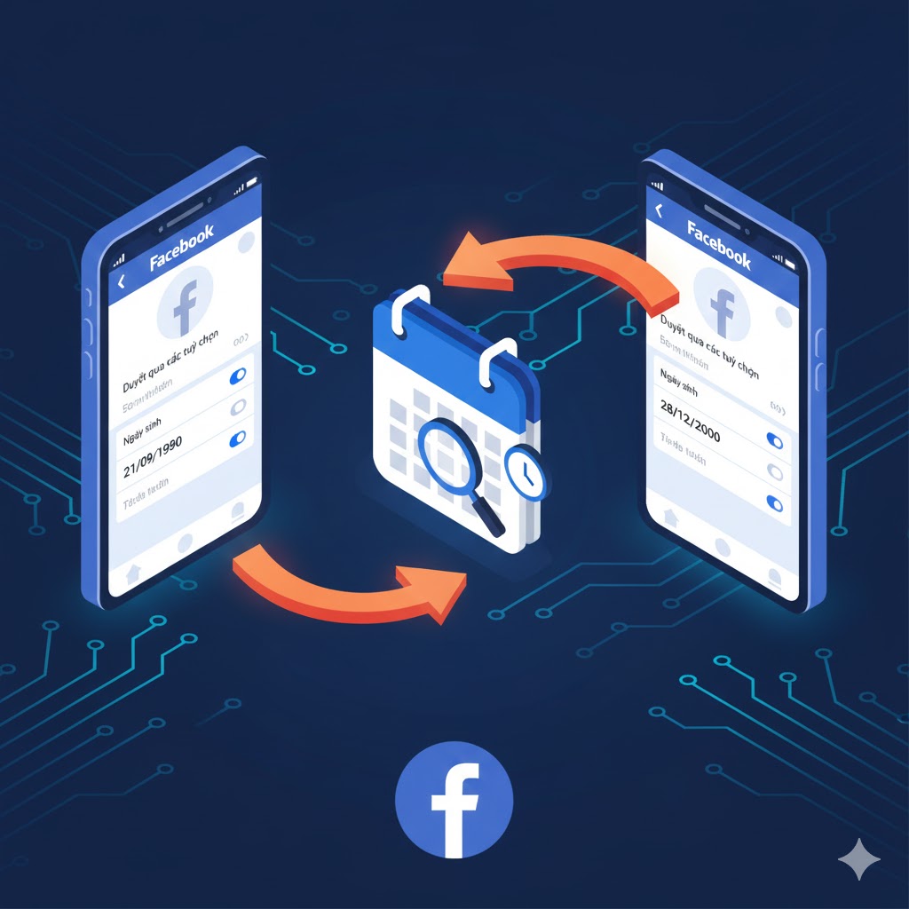 Hướng dẫn thay đổi ngày sinh tài khoản Facebook