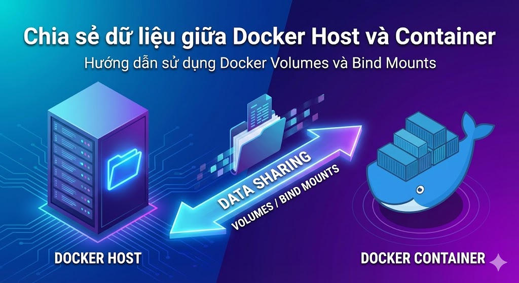 Chia sẻ dữ liệu giữa Docker Host và Container